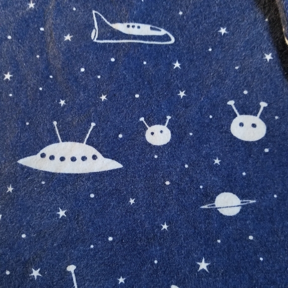 Winter Water Factory Outer Space Long Sleeve Tee Kids Large - Picture 2 of 8